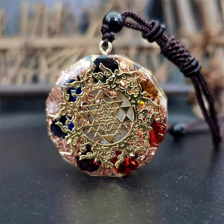 Chakra Natural Crystal Stone Necklace