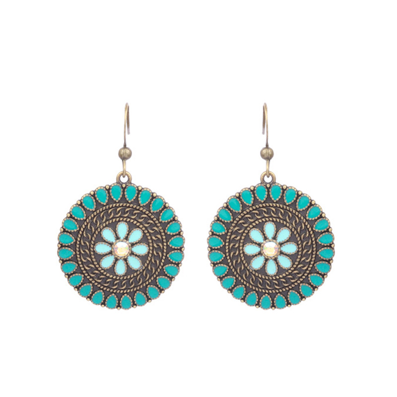 Women's Bohemian Exotic Water Drop Flower Earrings