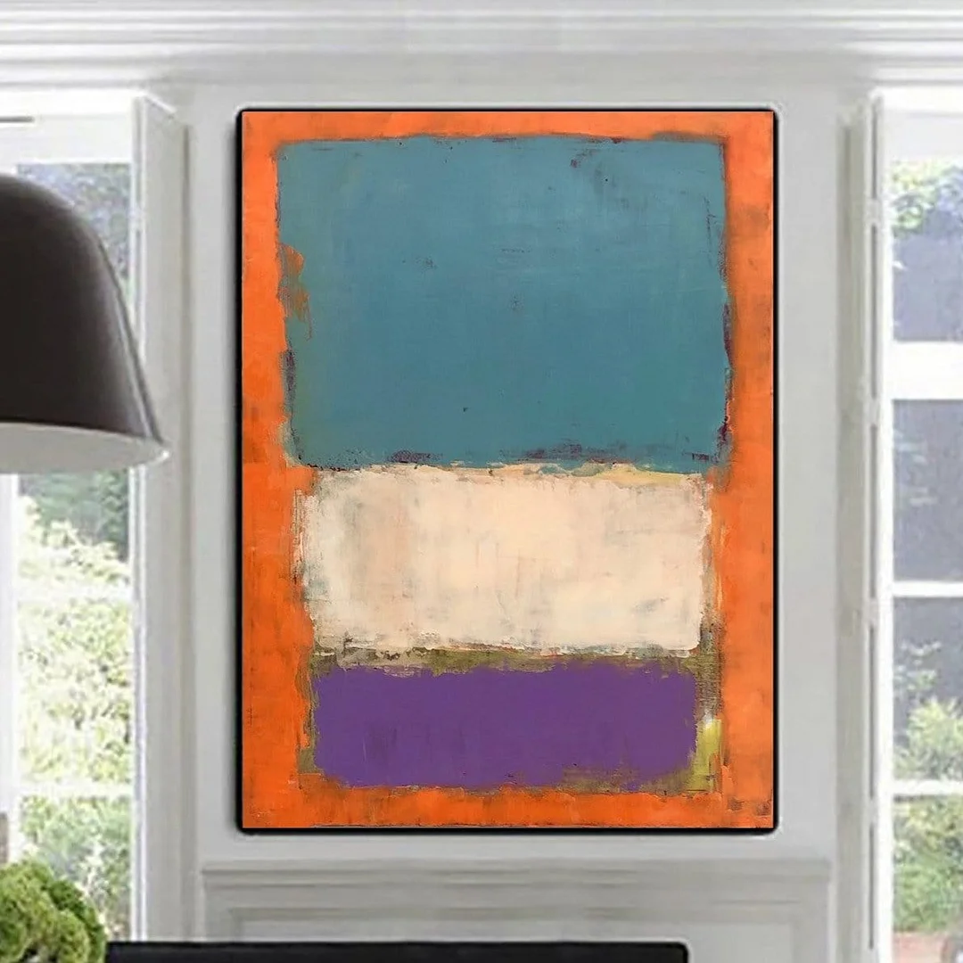 Mark Rothko Painting Abstract Colorful Wall Art Modern Paintings On Canvas Acrylic Rothko Style Fine Art | CONTRADICTORY LINES