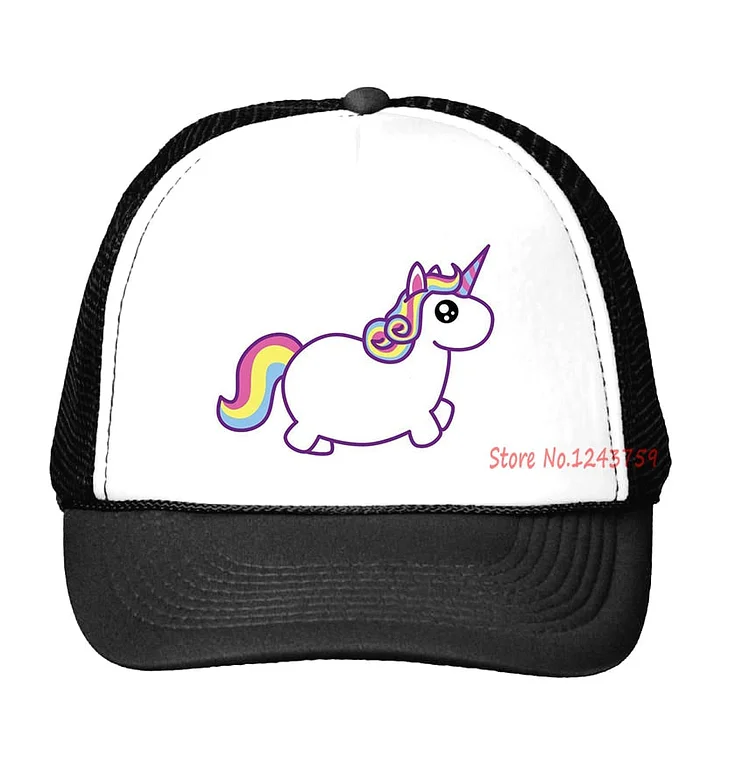 harajuku unicorn Print Baseball Cap Trucker Hat For Women Men Unisex Mesh Adjustable Size Tumblr Drop Ship M-120