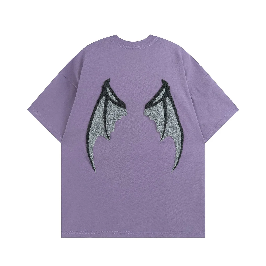 Demon Wings Short Sleeve T-Shirt Half Sleeve Top