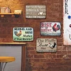 4PCS Rise and Shine with Fluffy Butt Chicken - Vintage Metal Signs Set - 20*30cm/30*40cm - Warning&Farm