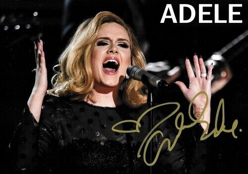 ADELE POSTER SIGNED - HIGH GLOSS Photo Poster painting POSTERS - INSERTS FOR FRAMING