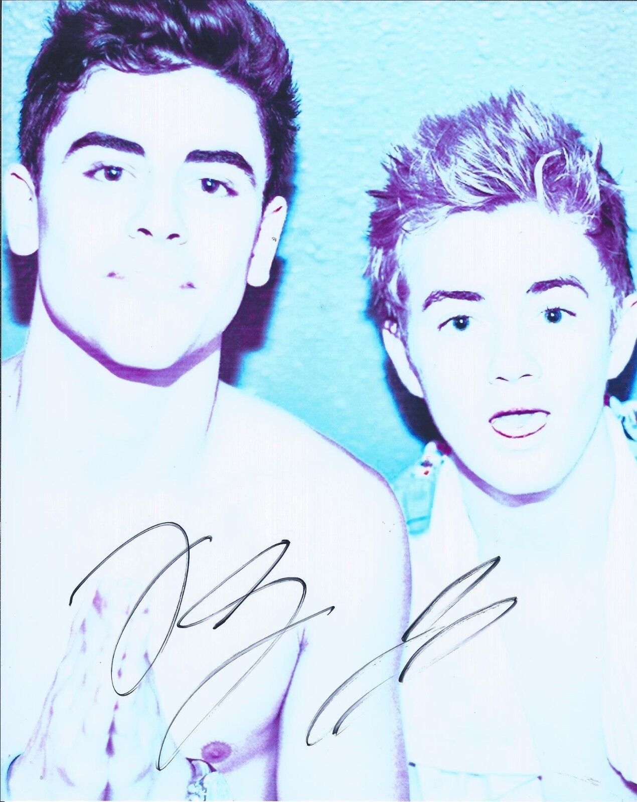 Jack Gilinsky and Jack Johnson Jack & Jack Signed Autographed 8x10 Photo Poster painting E