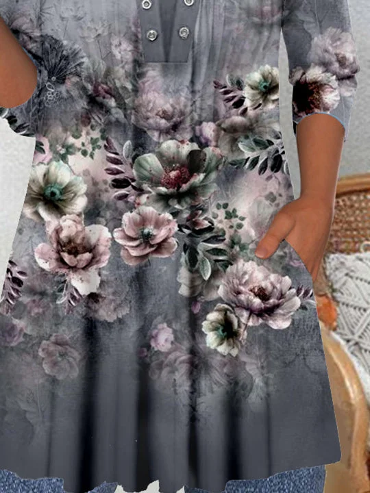 Women's Long Sleeve Scoop Neck Graphic Tops