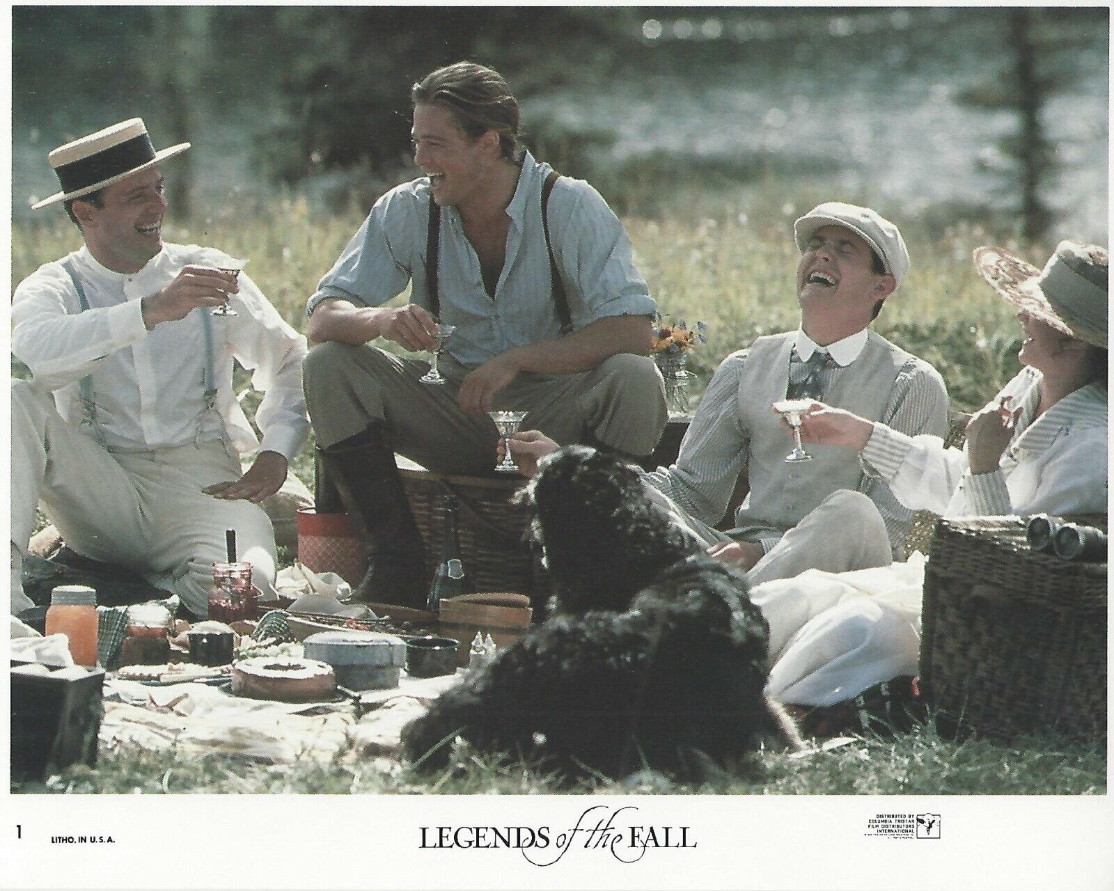 Legends Of The Fall Original 8x10 Lobby Card Poster 1994 Photo Poster painting #1 Brad Pitt