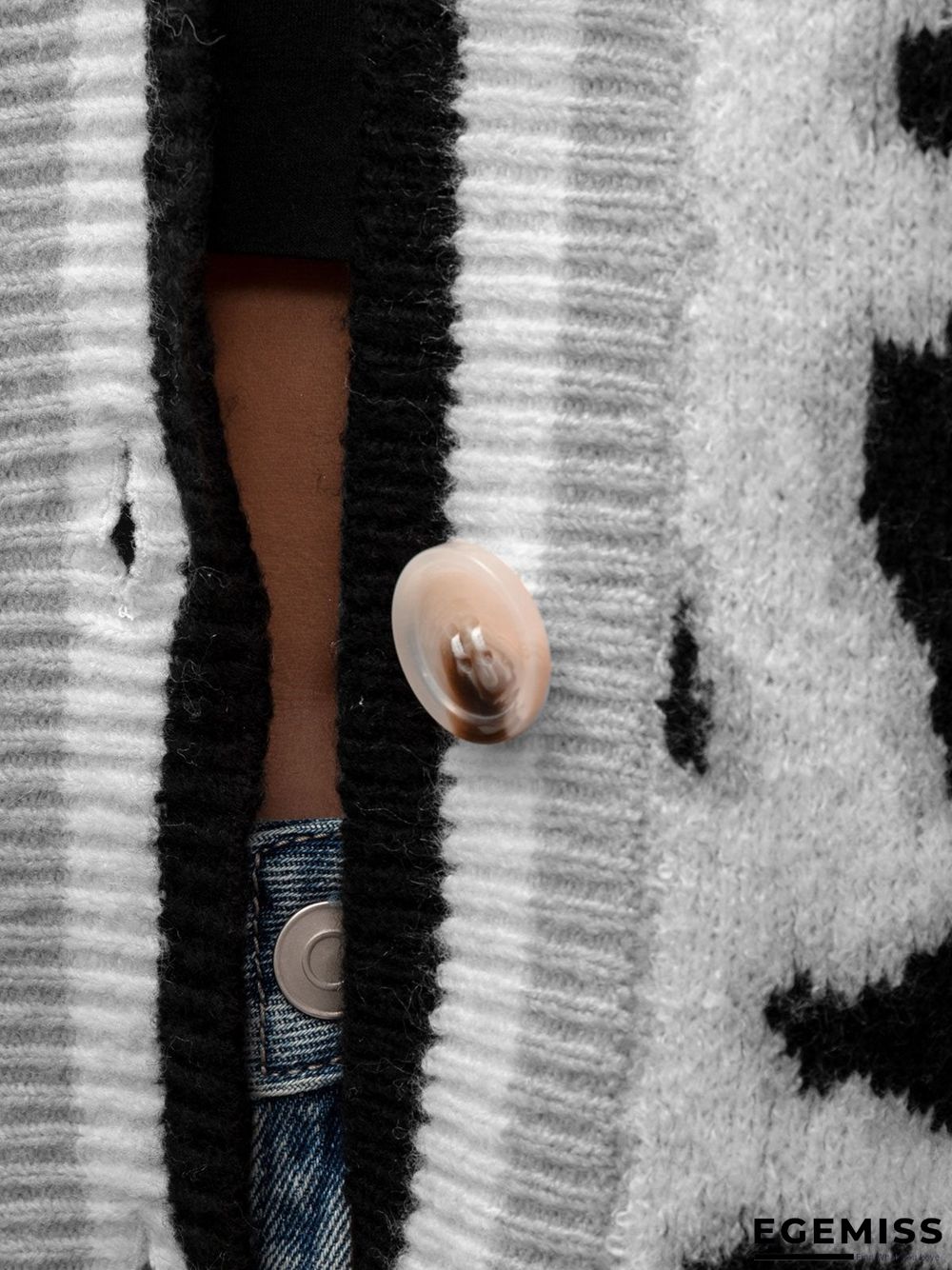 Black Net Sweater | EGEMISS