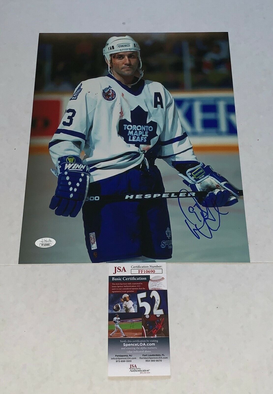 Doug Gilmour signed Toronto Maple Leafs 11x14 Photo Poster painting autographed HOF JSA