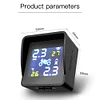 Solar Motorcycle Tire Pressure Monitoring Alarm System with 2 Sensors