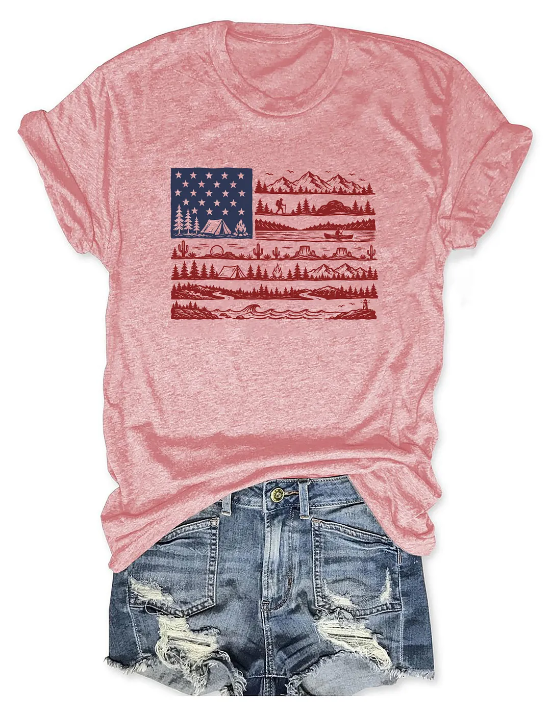 National Parks American Flag T-shirt