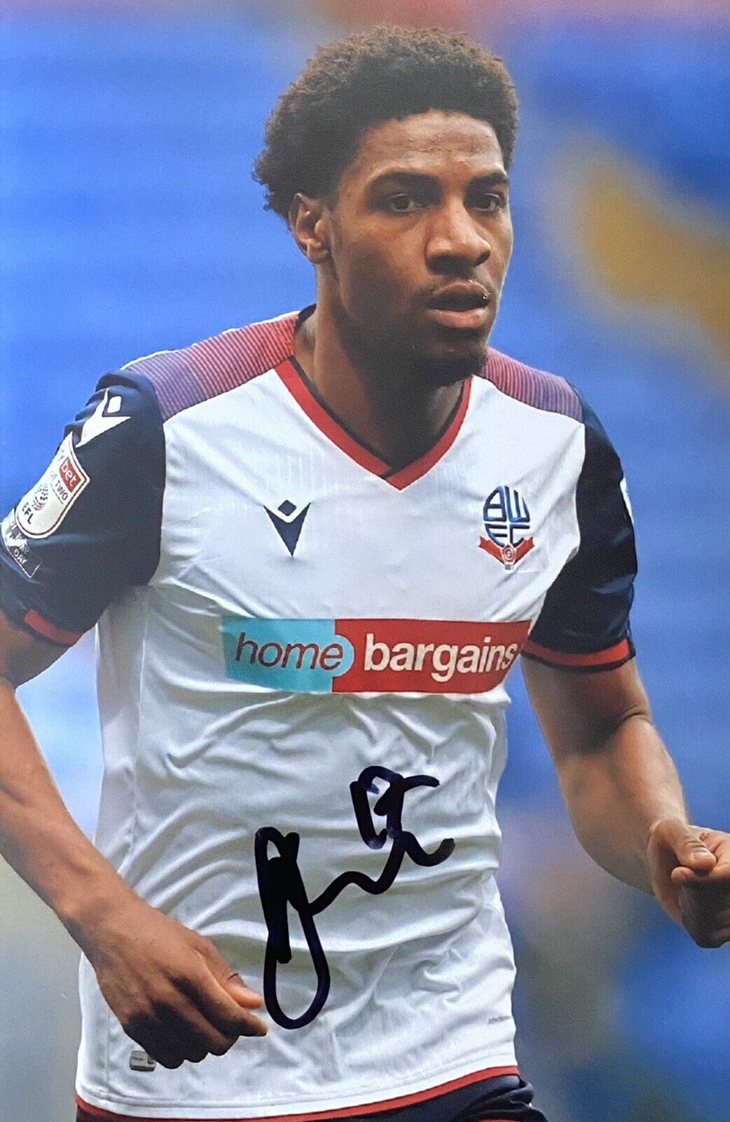 Oladapo Afolayan Genuine Hand Signed Bolton Wanderers 6X4 Photo Poster painting 2