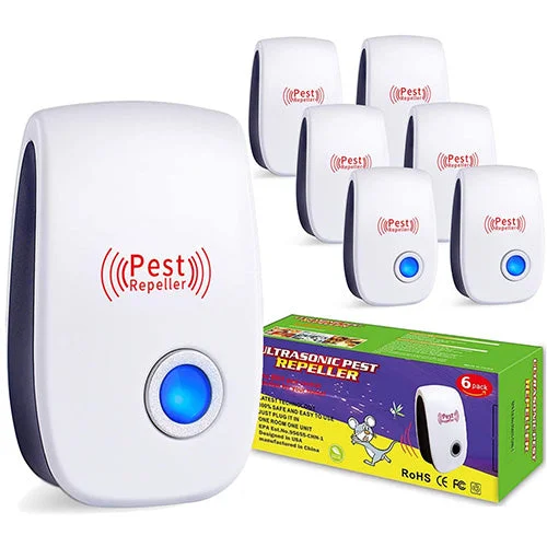 Best Electronic Ultrasonic Pest Repeller Pest Control Indoor Outdoor 6 PACK