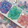 Gradient Ice Cracking Square Acrylic Beads DIY Jewelry