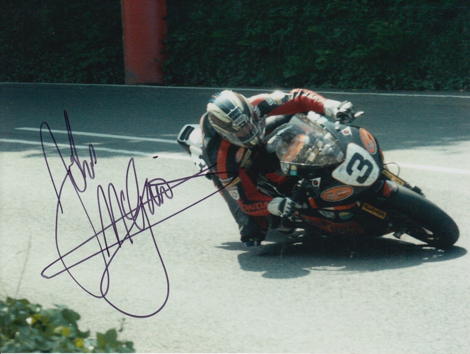 John McGuinness Hand Signed 8x6 Photo Poster painting - Isle of Man TT Autograph.