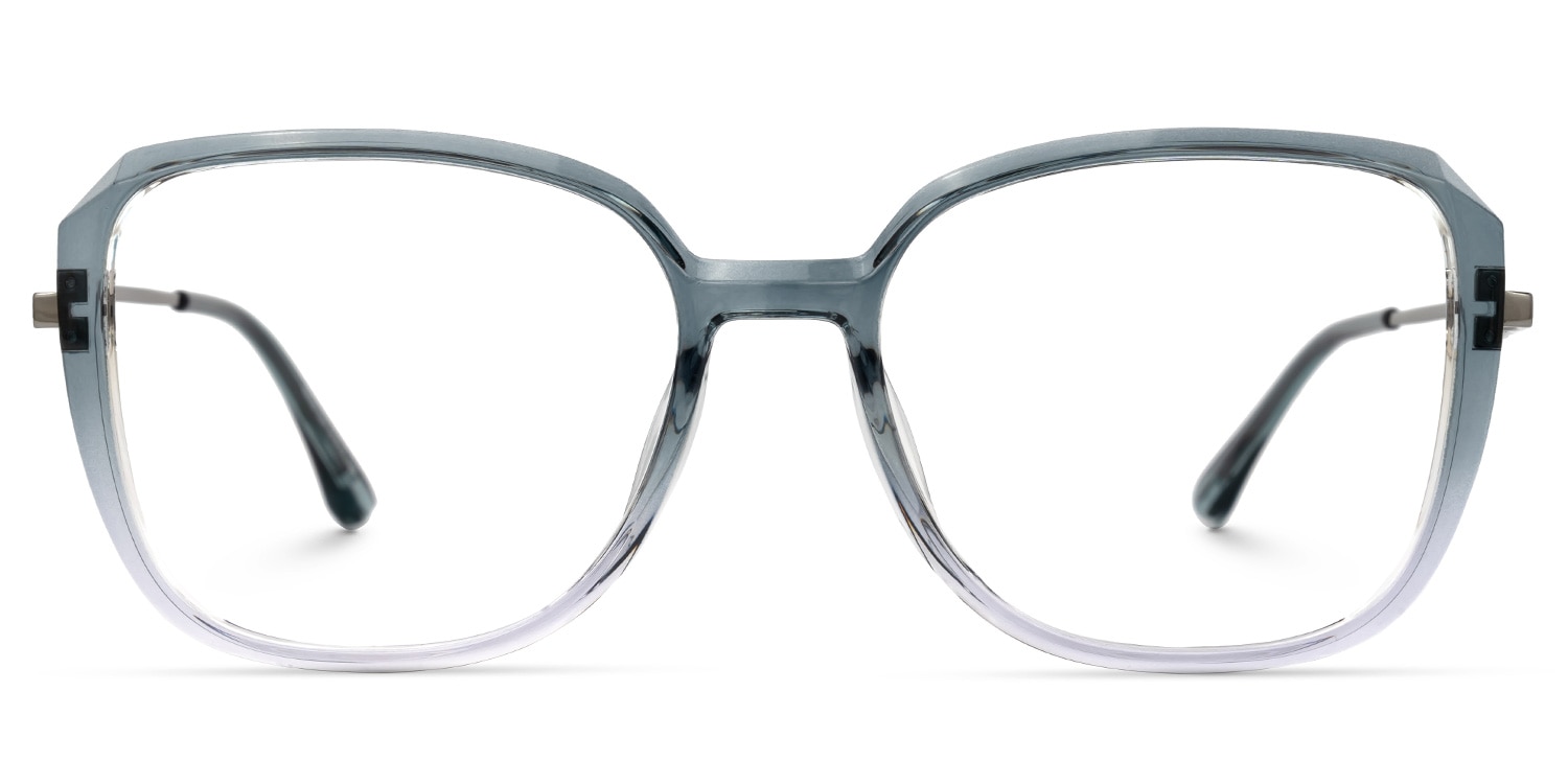 Welzow Rectangle Blue Eyeglasses Vooglam UK
