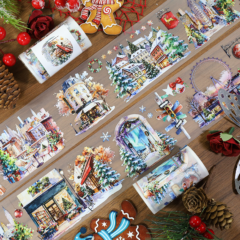 PET 테이프 - 70mm*200cm 빈티지 선샤인 시티 라이트