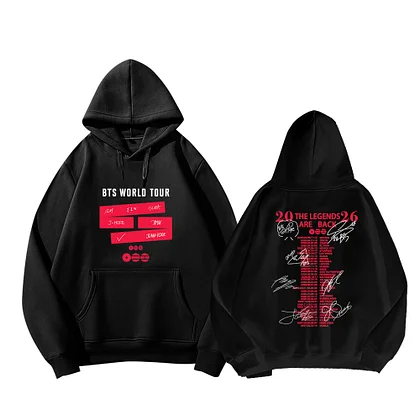 BTS Hoodie Official | BTS Tour Hoodie | Arirang World Tour Hoodie