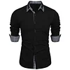 New Fashion Plaid Colorblock Casual Shirt