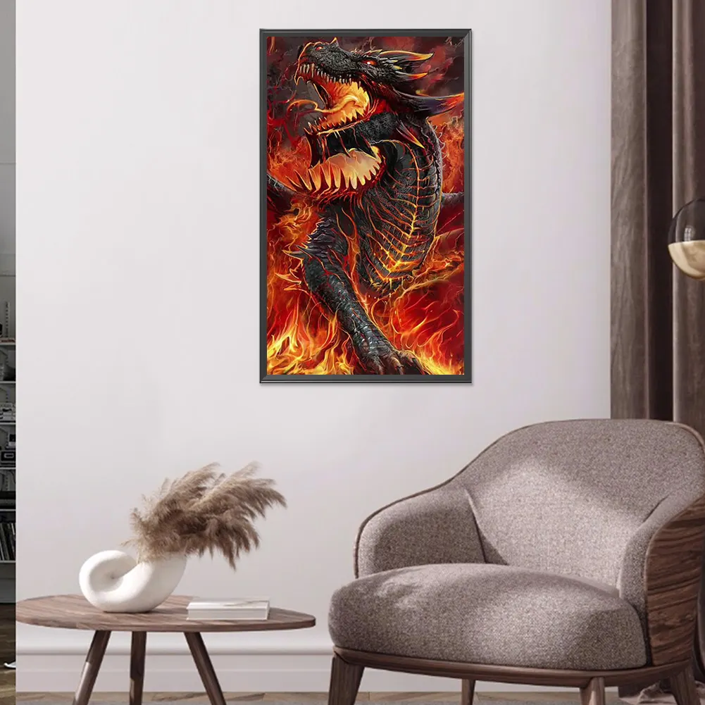 Full Square Diamond Painting 40*70cm - Dragon