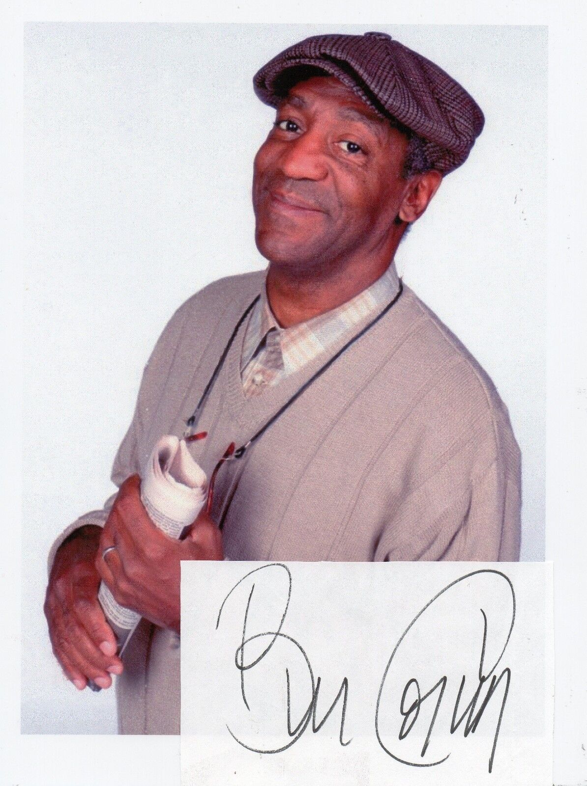 Bill Cosby Autographed 3x5 in piece of paper Cosby Show Fat Albert plus Photo Poster painting