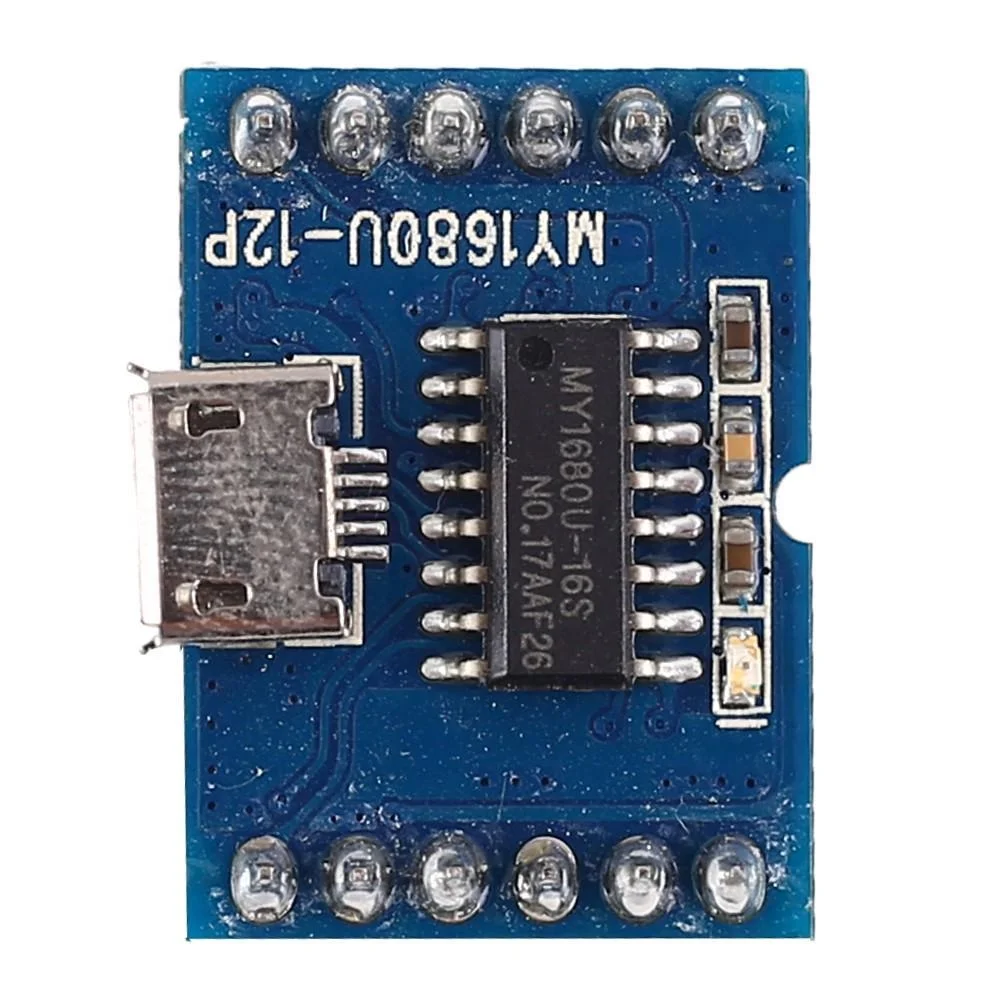 MY1680U-12P USB Download FLASH Uart Serial MP3 WAV Music Player Module Voice Audio player Module Music Player Chip