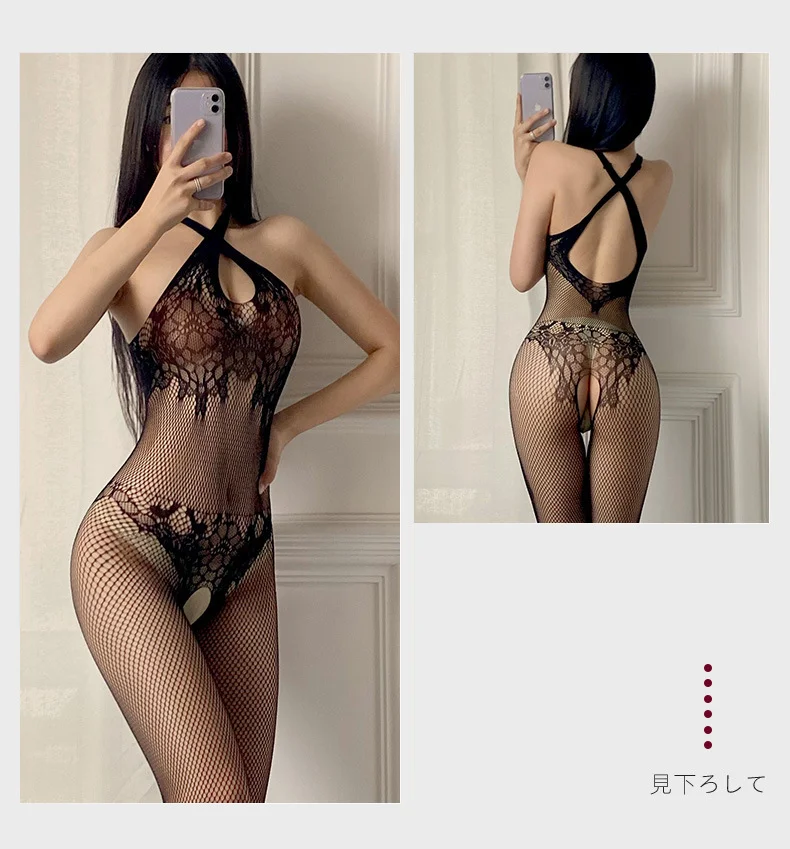 Uveng Stockings Lingerie Lingerie Dings With Socks Sex Sensiuring Stockings Women Open Passion Broches Cross-Excretionary Mesh Mesh