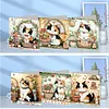 6pcs Lovely Pattern DIY Diamond Painting Greeting Card Set with Envelope Diamond Painting Daily Wishing Cards for Birthdays Thanksgiving & Special Occasion