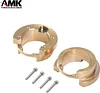 AMK 2pcs TRX4 Brass Counterweight Portal Drive Axle Balance Weights for 1/10 RC Crawler Car TRX-4 Upgrade Parts