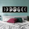 (US Only)Moon 5D DIY Full Drill Round Diamond Painting Kit for Home Wall Decor 115x30cm