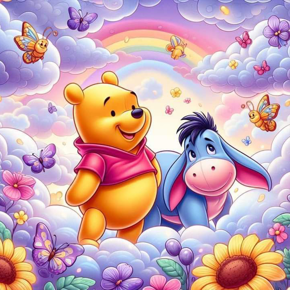 Winnie The Pooh And Friends 30*30cm(canvas) full round drill diamond painting
