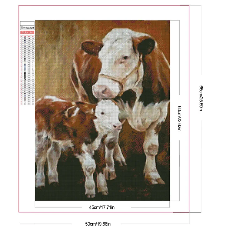 Cow And Calf - 5D Diamond Painting 