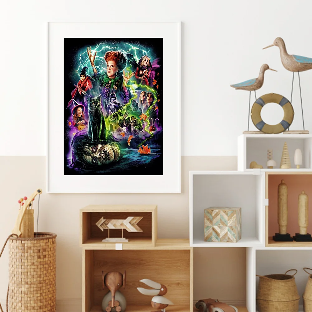 11CT Full Stamped Cross Stitch - Hocus Pocus Witch(Canvas|40*50CM)