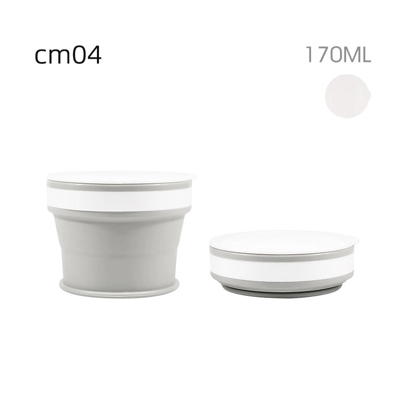 Silicone Folding Water Cup Custom Telescopic Coffee Cup Travel Camping Portable Gargle Cup Handy Cup Factory