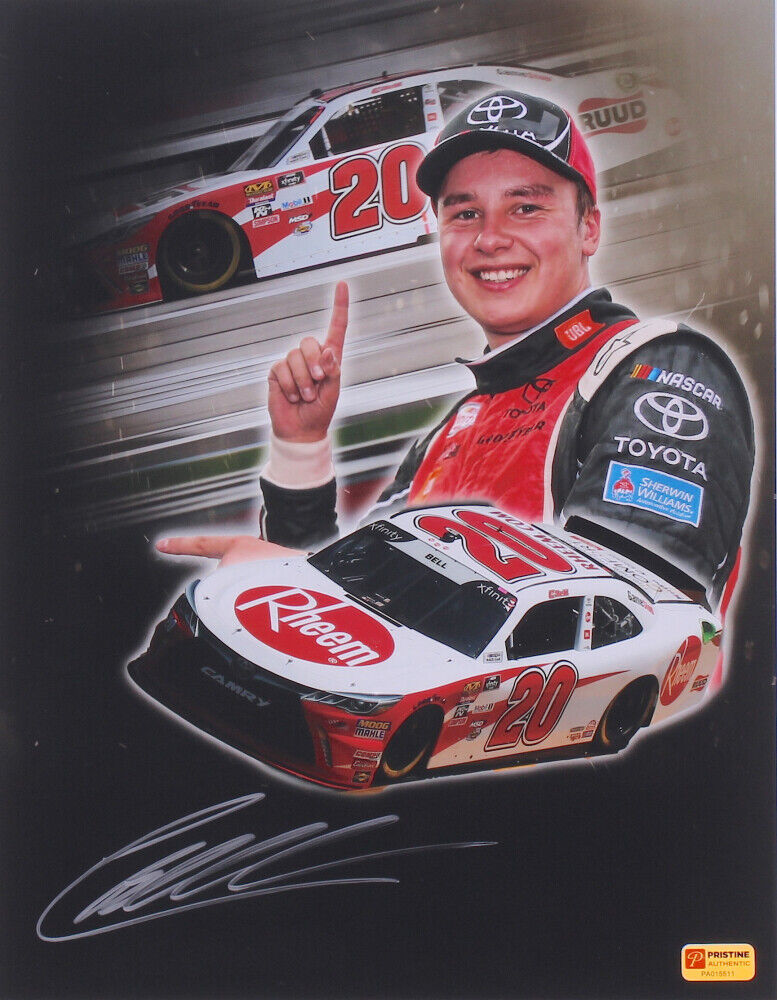 Driver Autographed ~ Christopher Bell ~ Signed 2018 NASCAR 11x14 Photo Poster painting (PA COA)