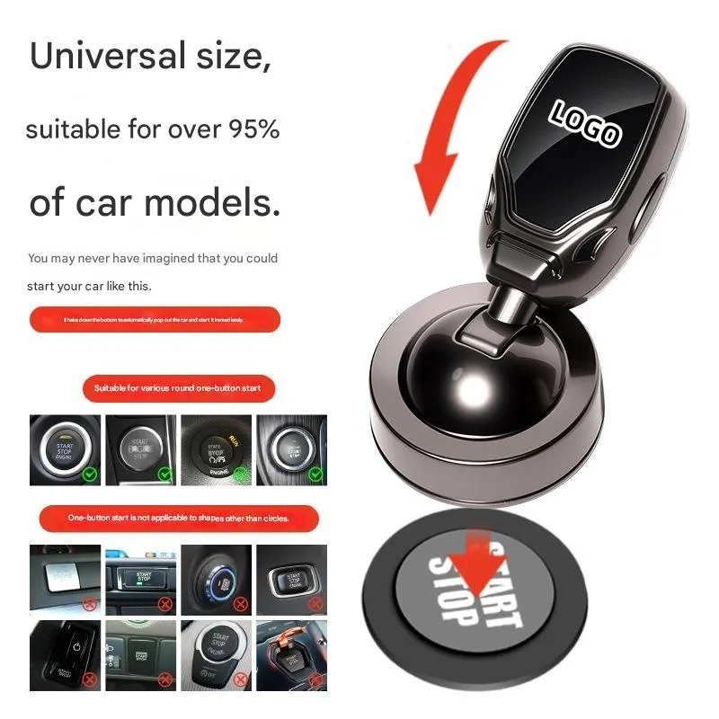 Car mecha-style one-button start lever