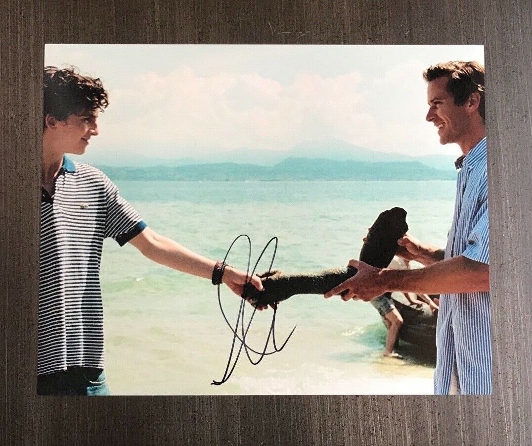 * ARMIE HAMMER * signed autographed 11x14 Photo Poster painting * CALL ME BY YOUR NAME * 3