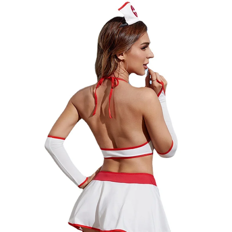Churchf Sex Lingerie Sexy Women's Large Size Hollow Nurse Uniform Seduction Role