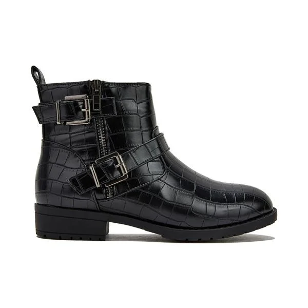 Women's Side Zipper Wide Fit Boots