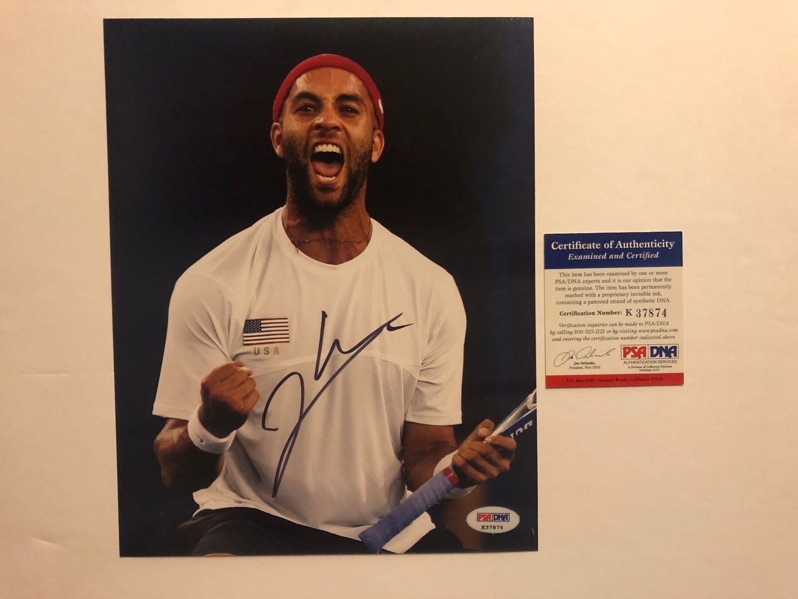 James Blake Hot! signed autographed tennis 8x10 Photo Poster painting PSA/DNA coa