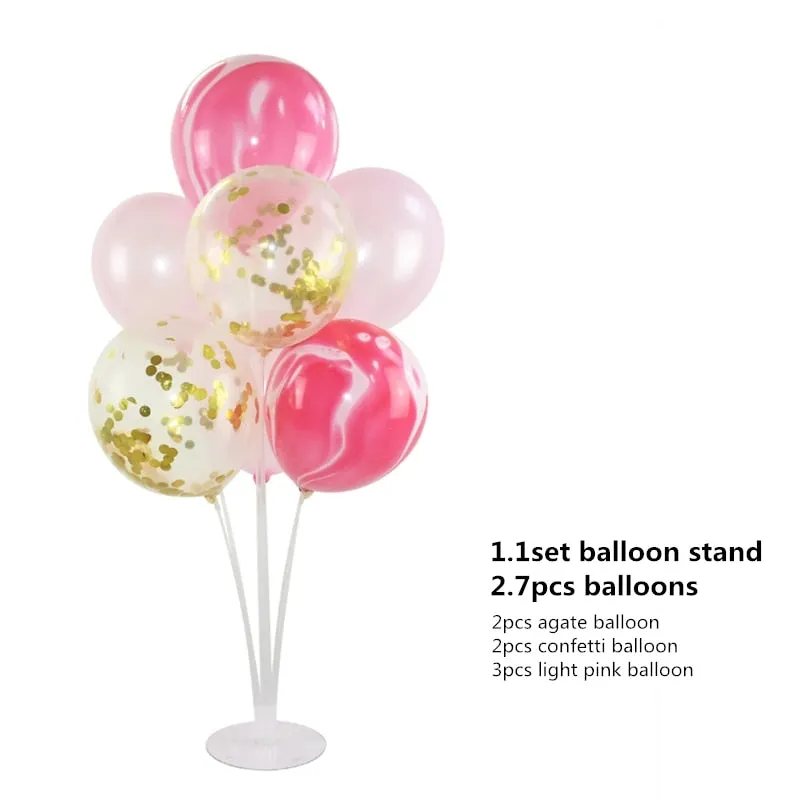 1 Set Balloons Holder Column Stand Holder Stickers for Wedding Kids Birthday Party Baby Shower Decoration Balloon Accessories