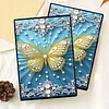  Butterfly 5D DIY Diamond Art Painting Notebook Kit 50 Pages A5 Rhinestone Art Painting Notebook Kit for Adults Beginners Holiday Birthday Gift