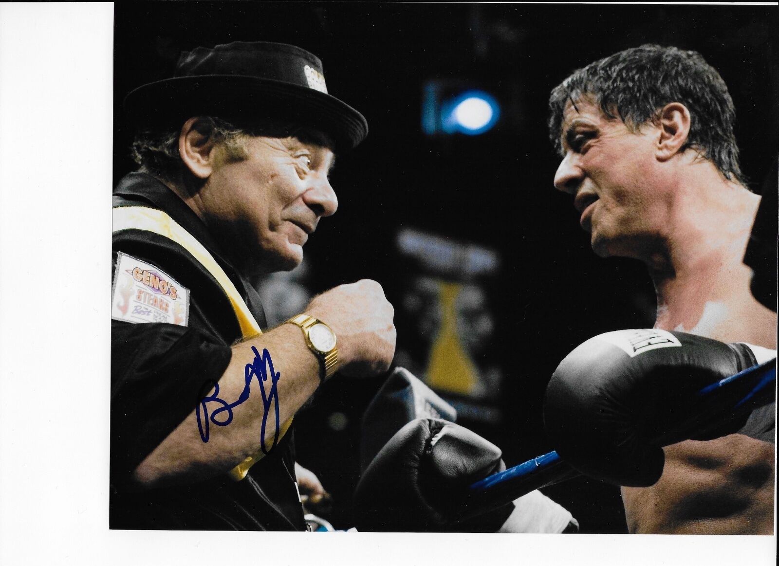 BURT YOUNG 'ROCKY' PAULIE PENNINO SIGNED 8X10 PICTURE *COA *PROOF 5