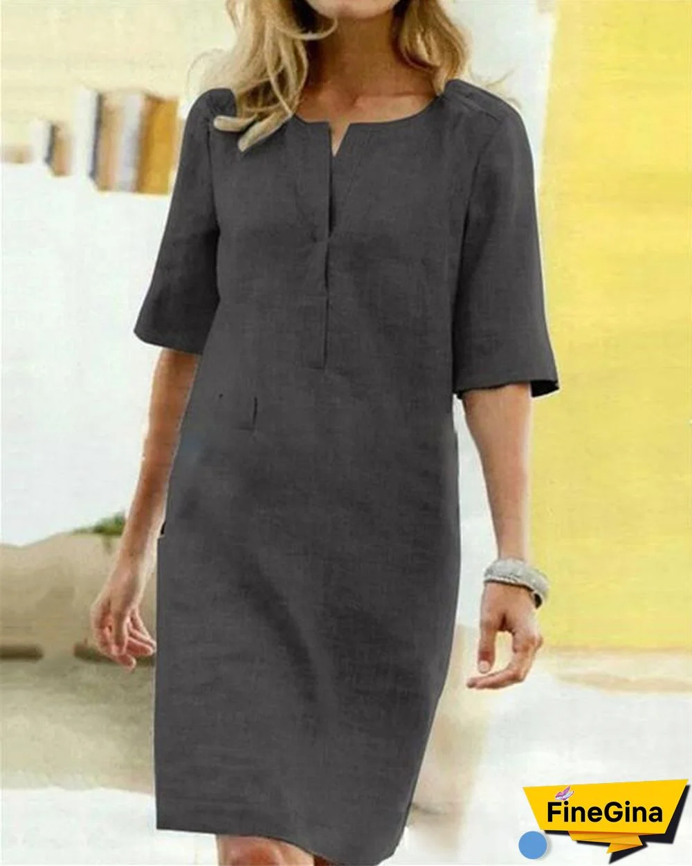 Solid Casual Women Holiday Daily Fashion Mini Dresses