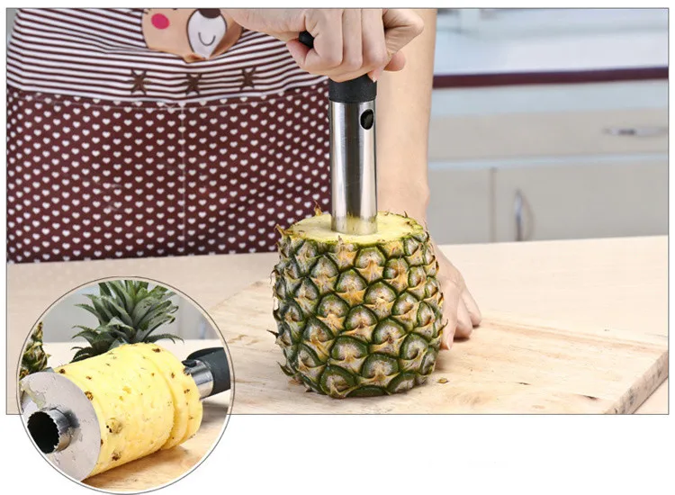 Likron Watches Premium Stainless Steel Pineapple Slicer Corer Effortless Kitchen Tool for Fresh Fruit Preparation