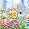 DIY Special Shaped Diamond Painting Easter Egg Bunny Festival Hanging With Lamp String Kit