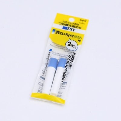 JIANWU TOMBOW Fast Dry Glue Stick Blue Jelly Solid Glue Pen Shape Spare Stick Refill Creative Discoloration Office Supplies