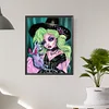 Diamond Painting-DIY Full Round Drill Girl with Green Hair(40x50cm)