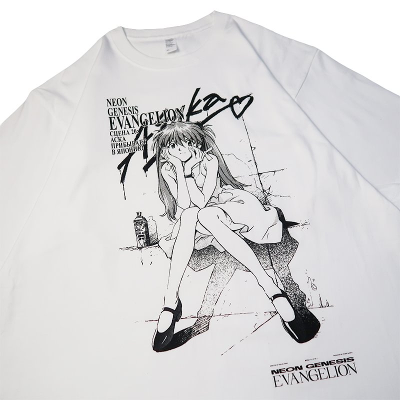 Pure Cotton Evangelion Asuka T-shirt  weebmemes