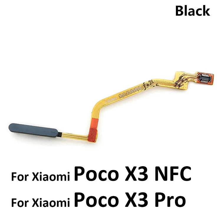 10Pcs/Lot, Fingerprint Sensor Home Return Key Menu Button Flex Ribbon Cable New For Xiaomi Poco M3 F3 X3 NFC Pro / Poco X3 GT