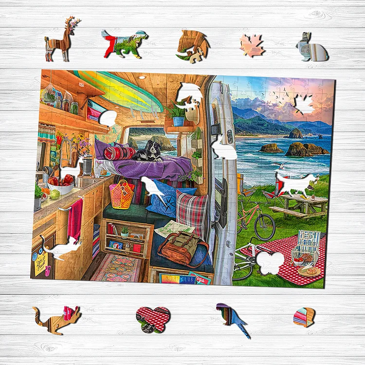 Ericpuzzle™ Ericpuzzle™Camper's Life Wooden Puzzle